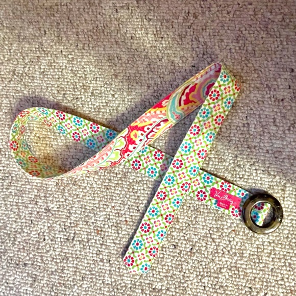 Vera Bradley Capri Melon fabric reversible belt preppy feminine collector EUC main image 5